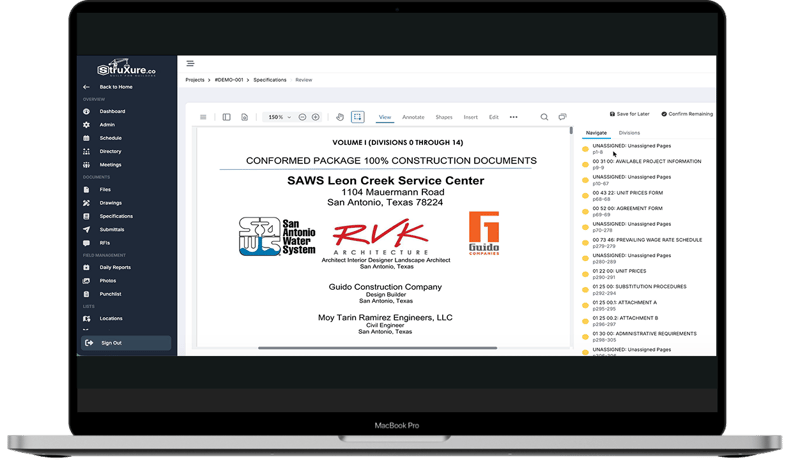 Specifications review